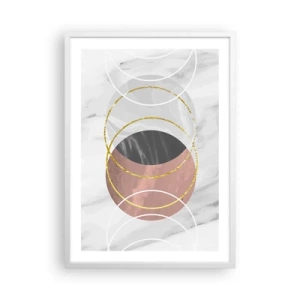 Poster în ramă albă - Muzica sferelor - 50x70 cm