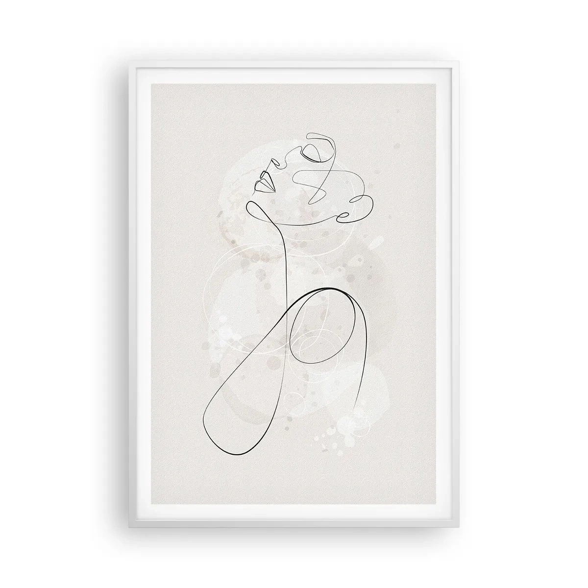 Poster în ramă albă - Spirala frumuseții - 70x100 cm