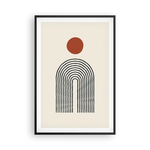 Poster în ramă neagră - Magnetismul formelor și al culorilor - 61x91 cm