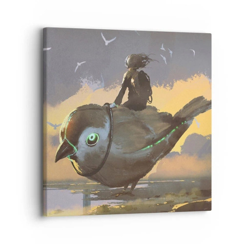 Tablou pe pânză - O oprire într-o călătorie fantastică - 30x30 cm