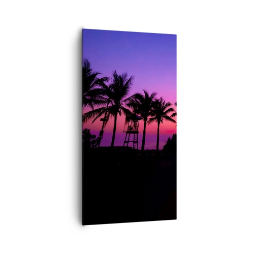 Tablou pe pânză - O seară sub palmieri - 65x120 cm