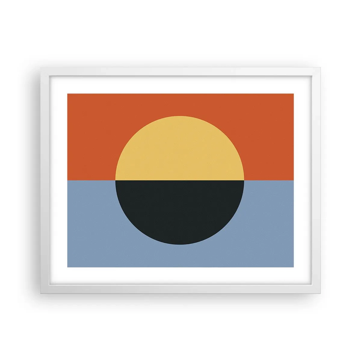 Poster în ramă albă - O compoziție de căldură și răcoare - 50x40 cm