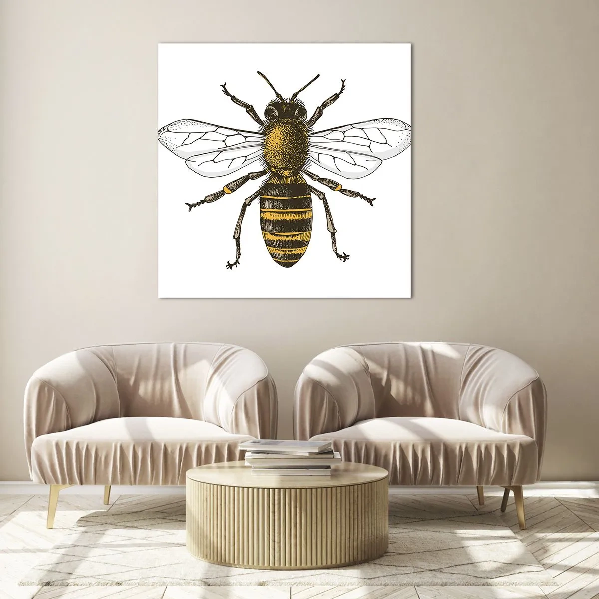 Tablou pe sticlă - Frumoasă și bună - 50x50 cm