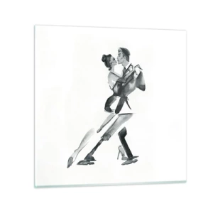 Tablou pe sticlă - Într-un ritm - 70x70 cm