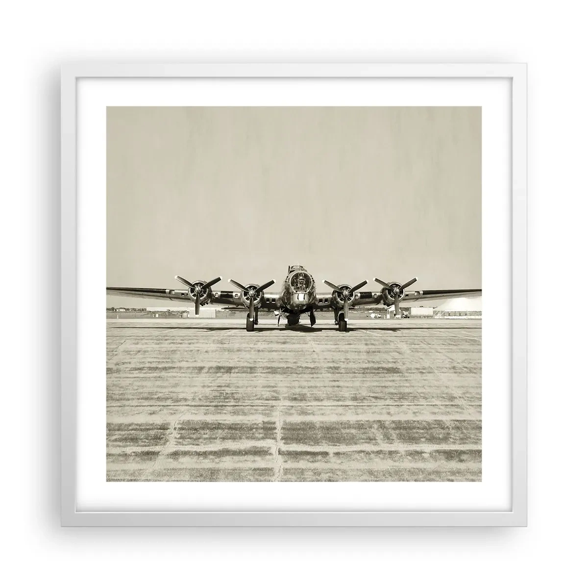 Poster în ramă albă - Pregătit, ca întotdeauna - 50x50 cm