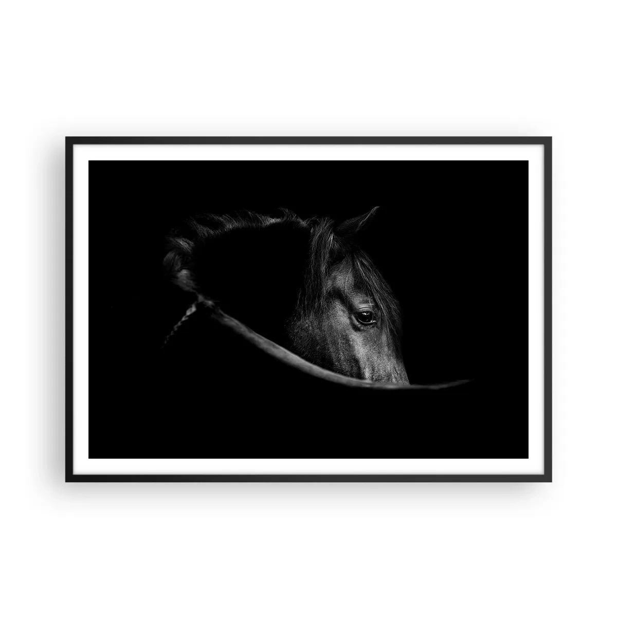 Poster în ramă neagră - Prințul negru - 100x70 cm
