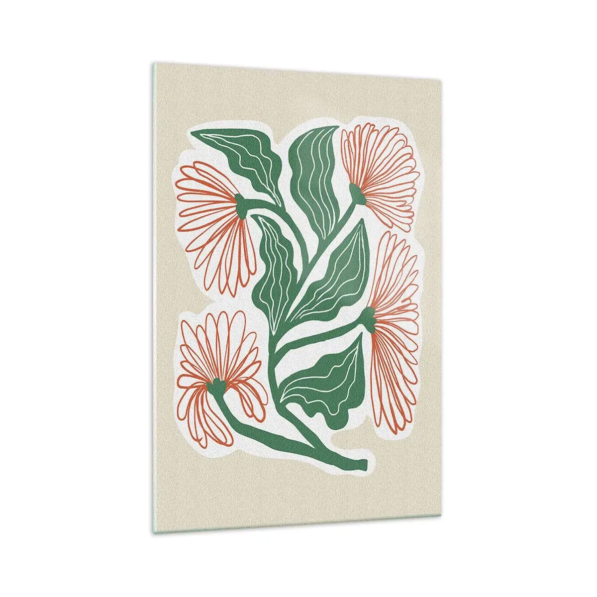 Tablou pe sticlă - Folclor modern - 70x100 cm