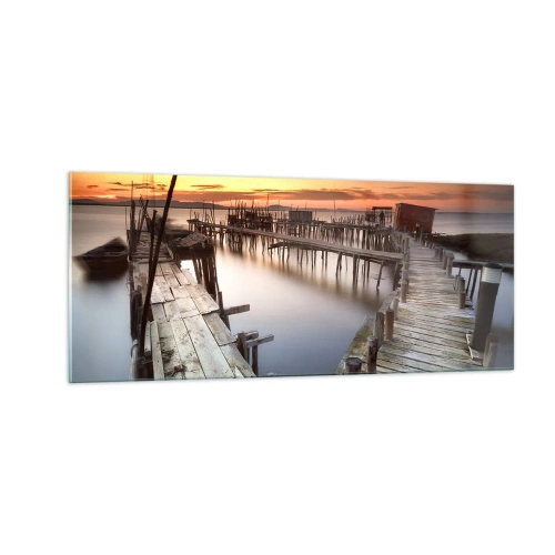 Tablou pe sticlă - Autentic, nu o atracție turistică - 100x40 cm