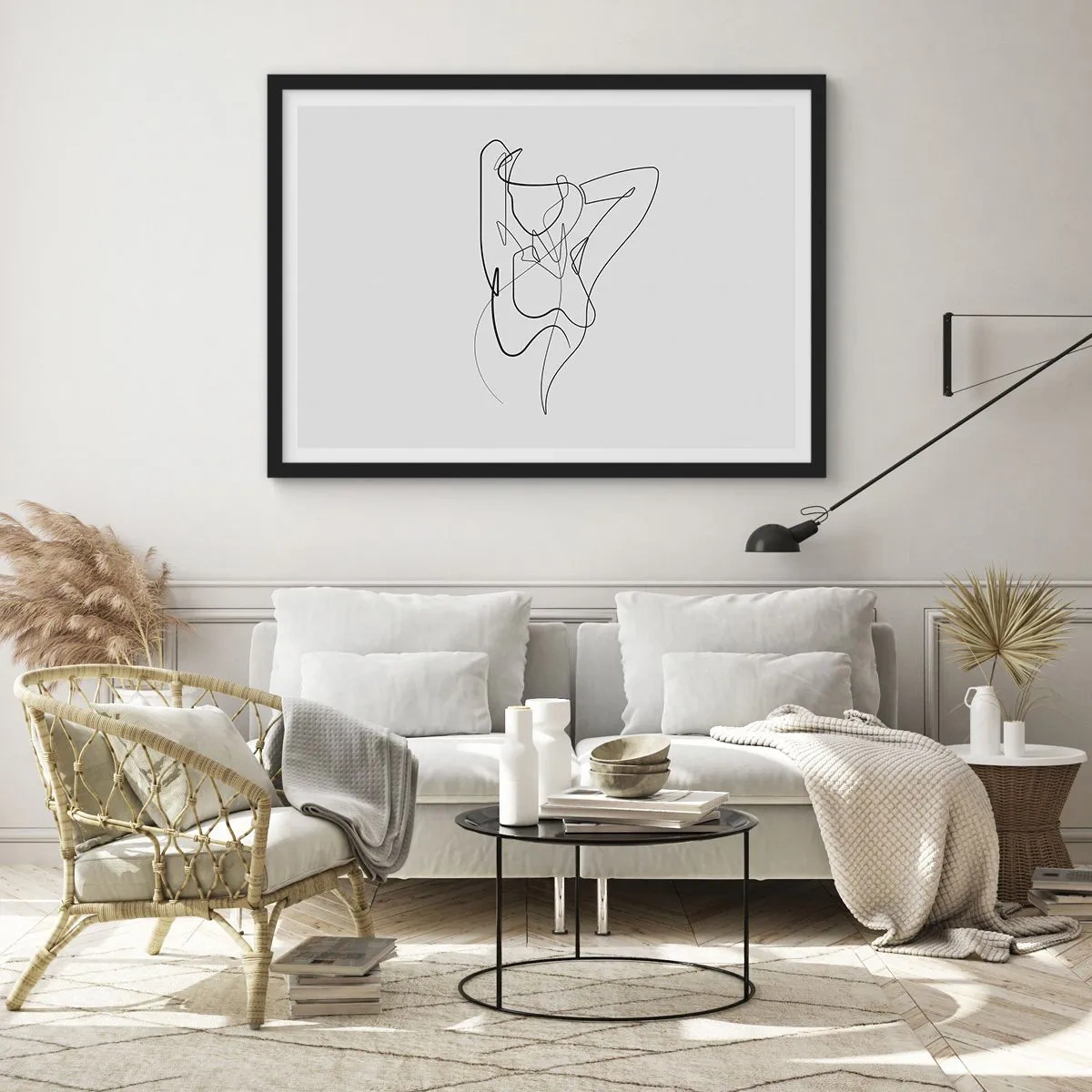 Poster în ramă neagră - Cine ești tu? - 70x50 cm