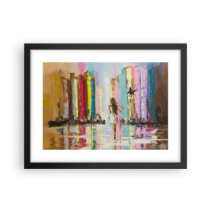 Poster în ramă neagră - Urmați-mă - 40x30 cm