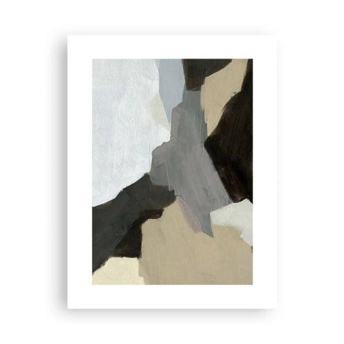 Poster - Abstracție: despărțirile griului - 30x40 cm