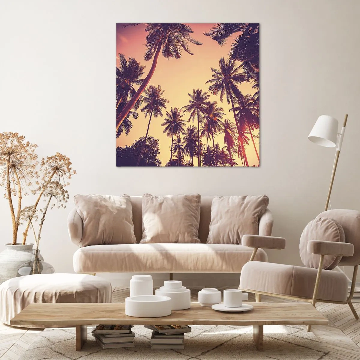 Tablou pe pânză - Variație tropicală - 30x30 cm
