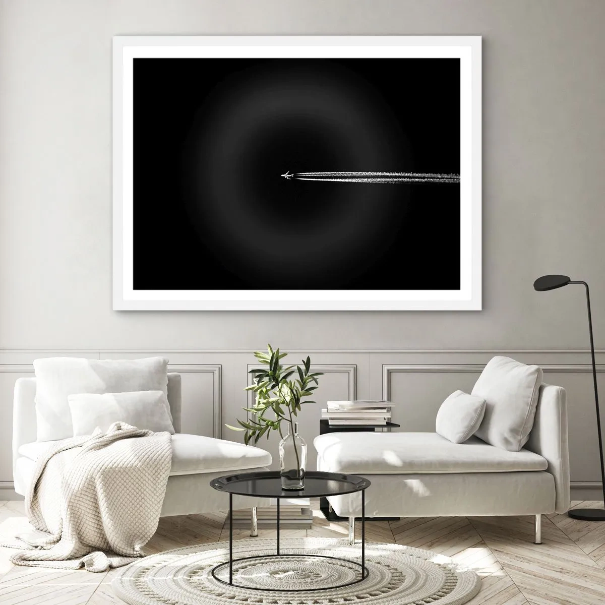 Poster în ramă albă - Într-o altă dimensiune - 50x40 cm