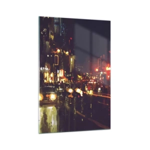 Tablou pe sticlă - Scufundat în lumina nopții - 70x100 cm