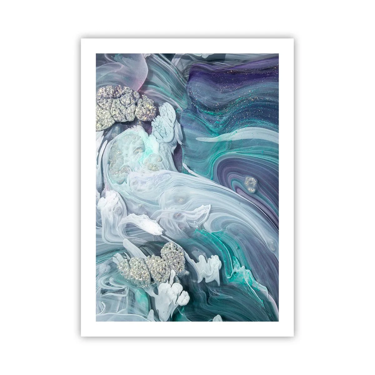Poster - Râuri de albastru - 50x70 cm