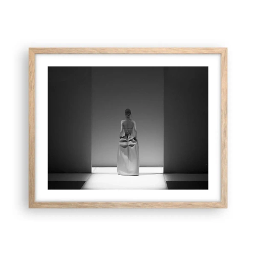 Poster în ramă de stejar deschis - Simplitate sofisticată - 50x40 cm