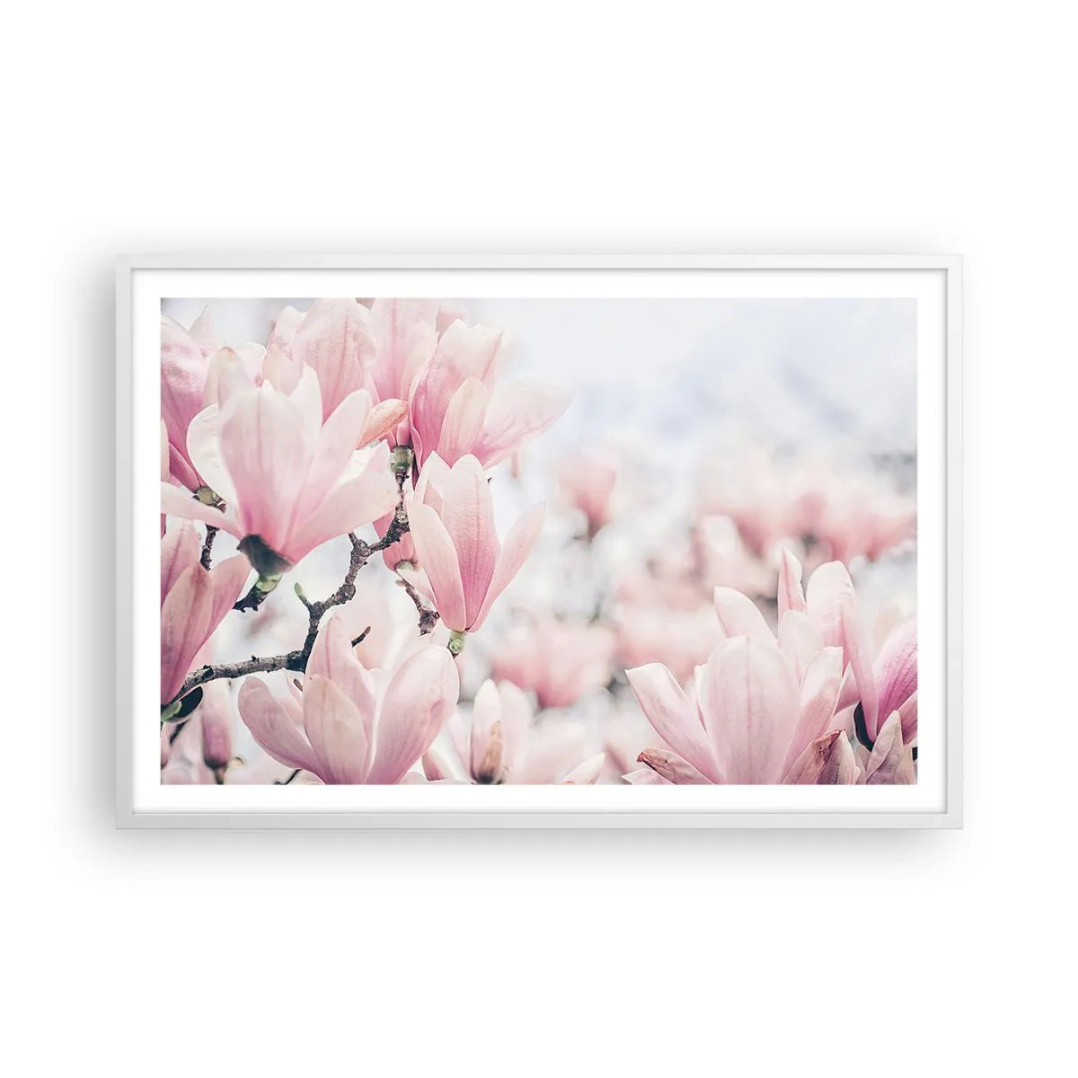 Poster în ramă albă - Idealul de subtilitate - 91x61 cm