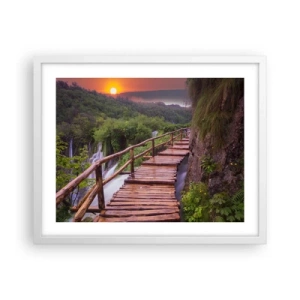 Poster în ramă albă - Frumusețe de necrezut - 50x40 cm