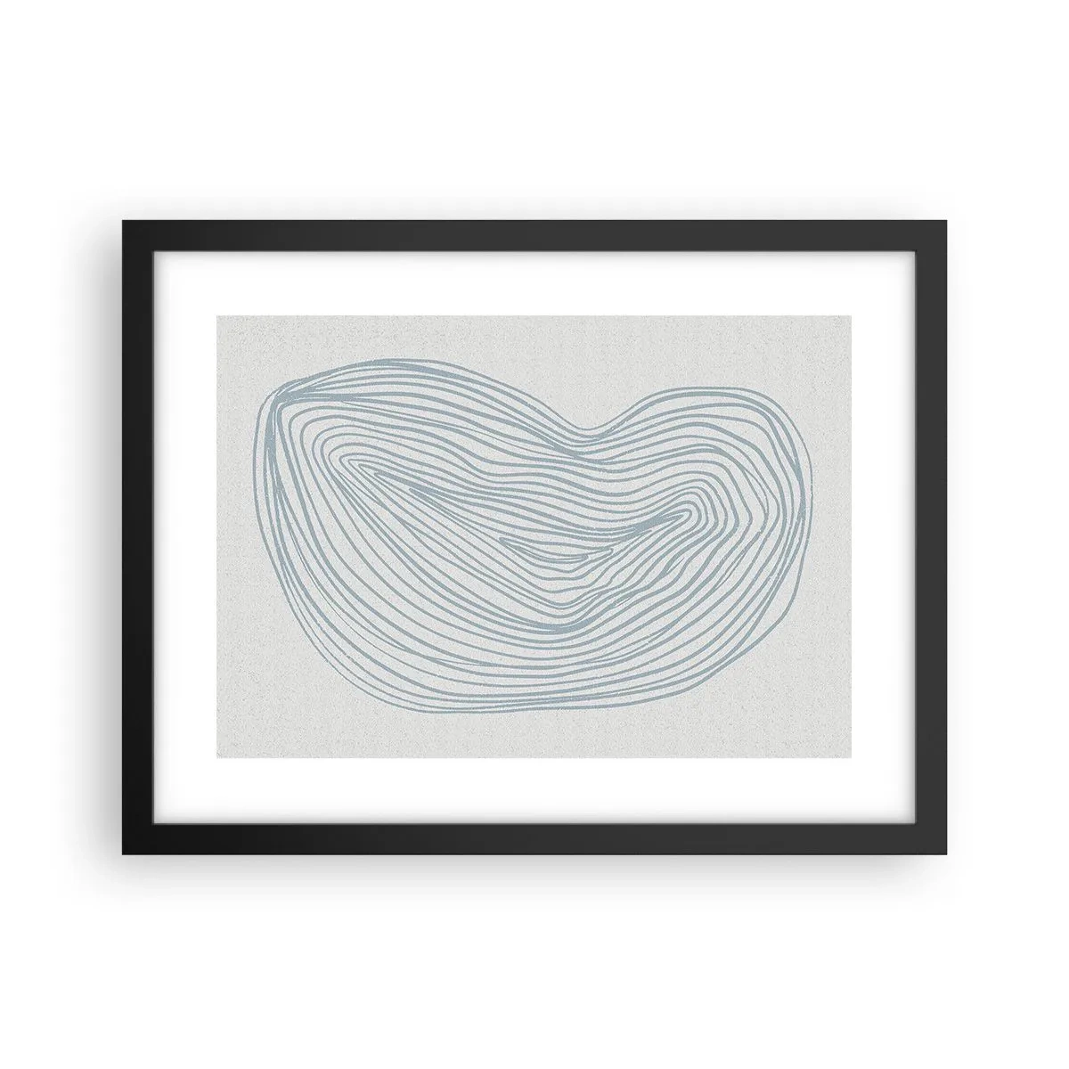 Poster în ramă neagră - Zâmbet de picături - 40x30 cm