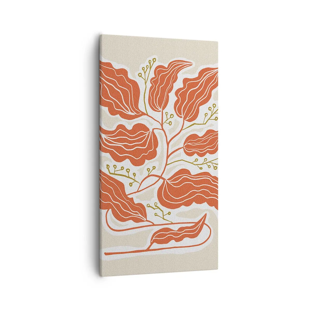 Tablou pe pânză - Folk și coral - 55x100 cm