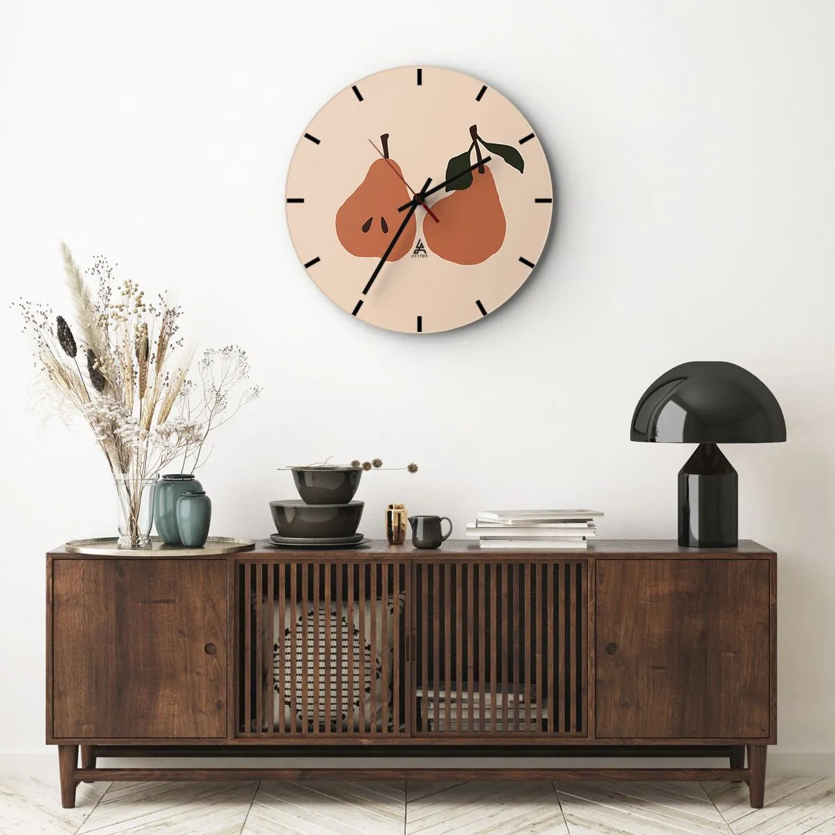 Ceas de perete - Ceas pe sticlă - Dulceața în sine - 40x40 cm