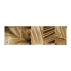 Mostră tapet autocolant Deluxe Sticker - Colonadă naturală - Frunza de palmier, Grafică, Tropicele - 100x30 cm