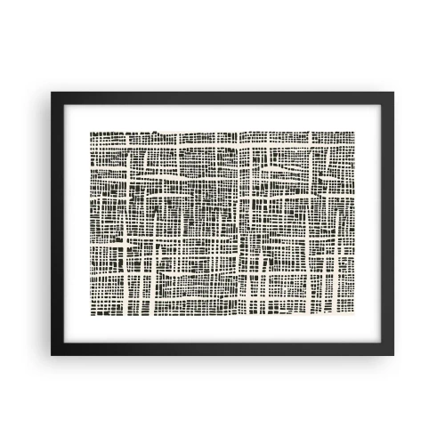 Poster în ramă neagră - O compoziție țesută - 40x30 cm