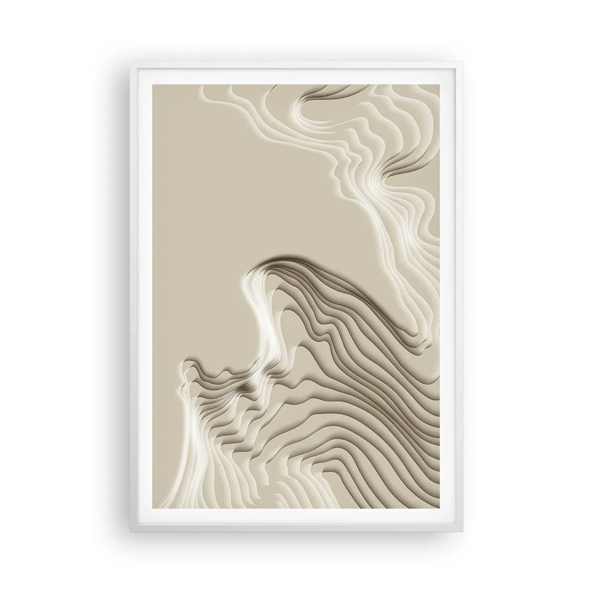 Poster în ramă albă - Topografia artei - 70x100 cm