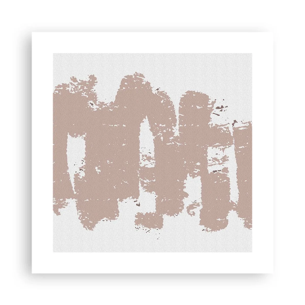 Poster - Abstracție în roz moale - 40x40 cm