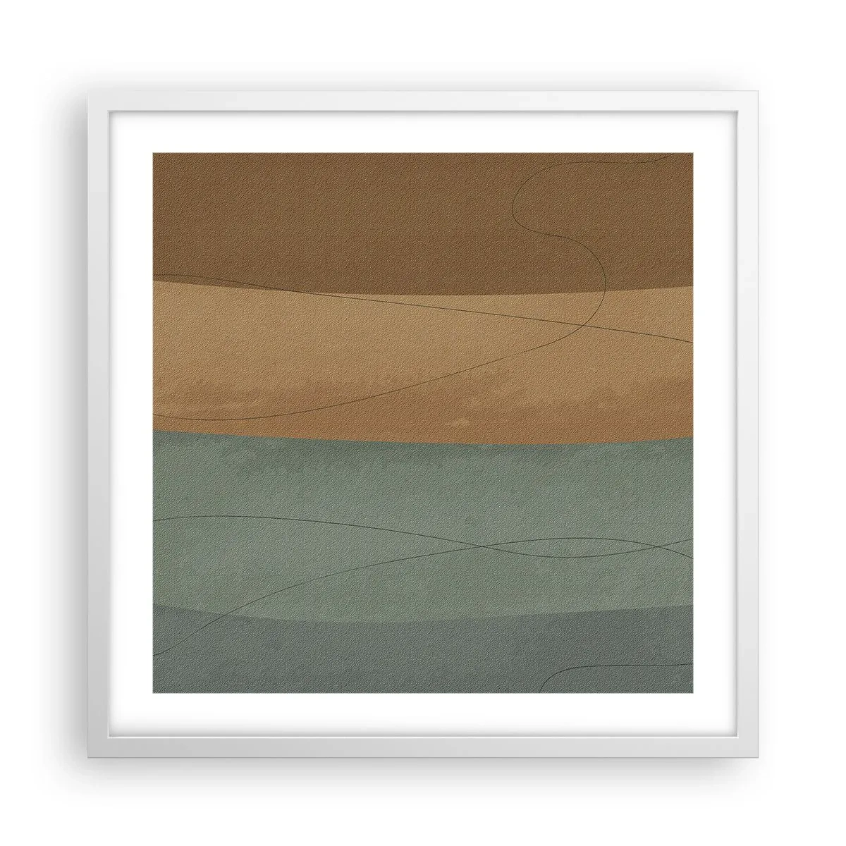 Poster în ramă albă - Compoziție orizontală - 50x50 cm