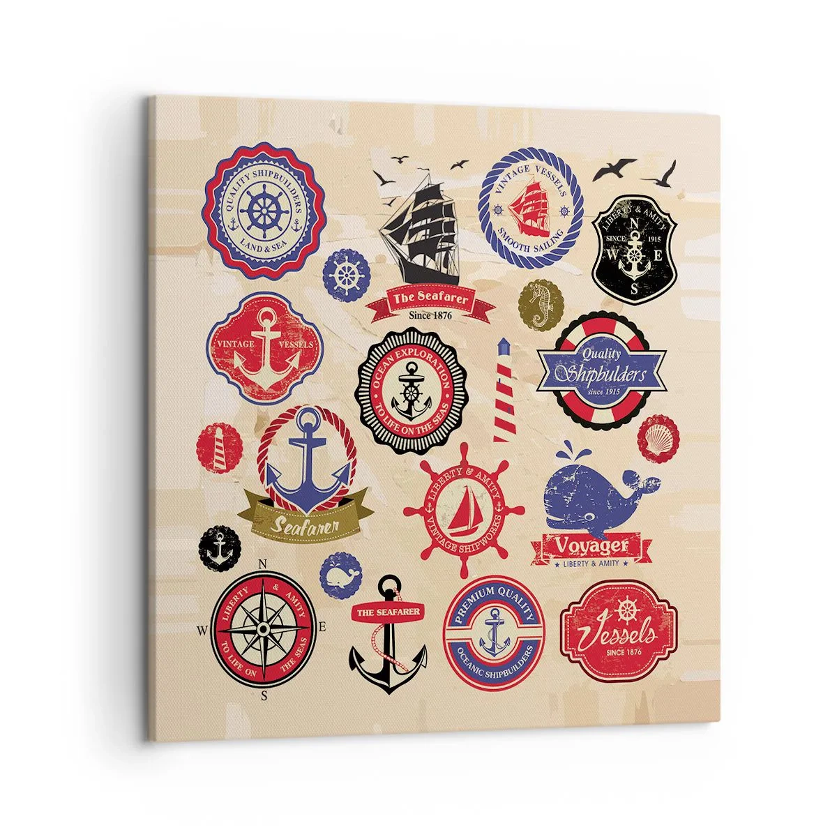 Tablou pe pânză - Frăția navigării - 50x50 cm