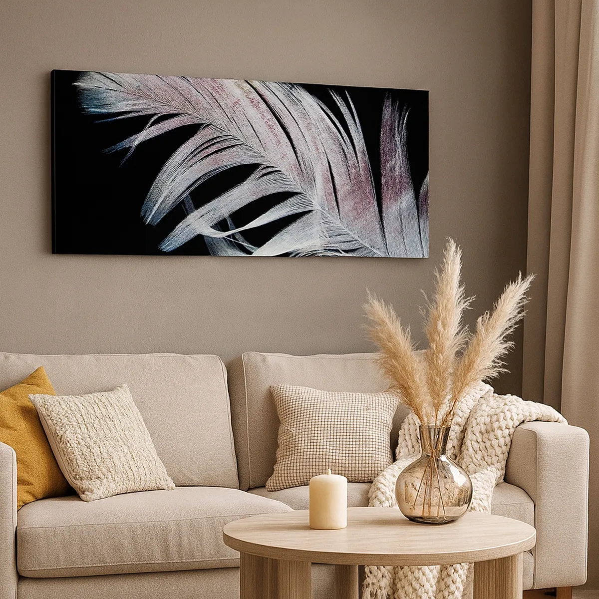 Tablou pe pânză - Gândește-te la atingere - 30x30 cm