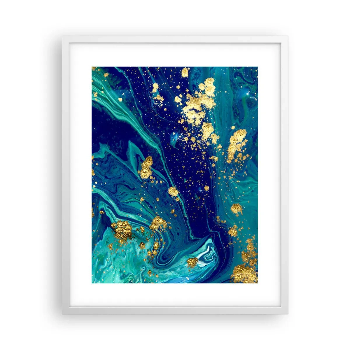 Poster în ramă albă - Petale de soare  - 40x50 cm