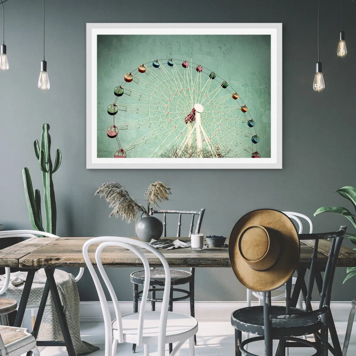 Poster în ramă albă - Poftim la joacă - 70x50 cm