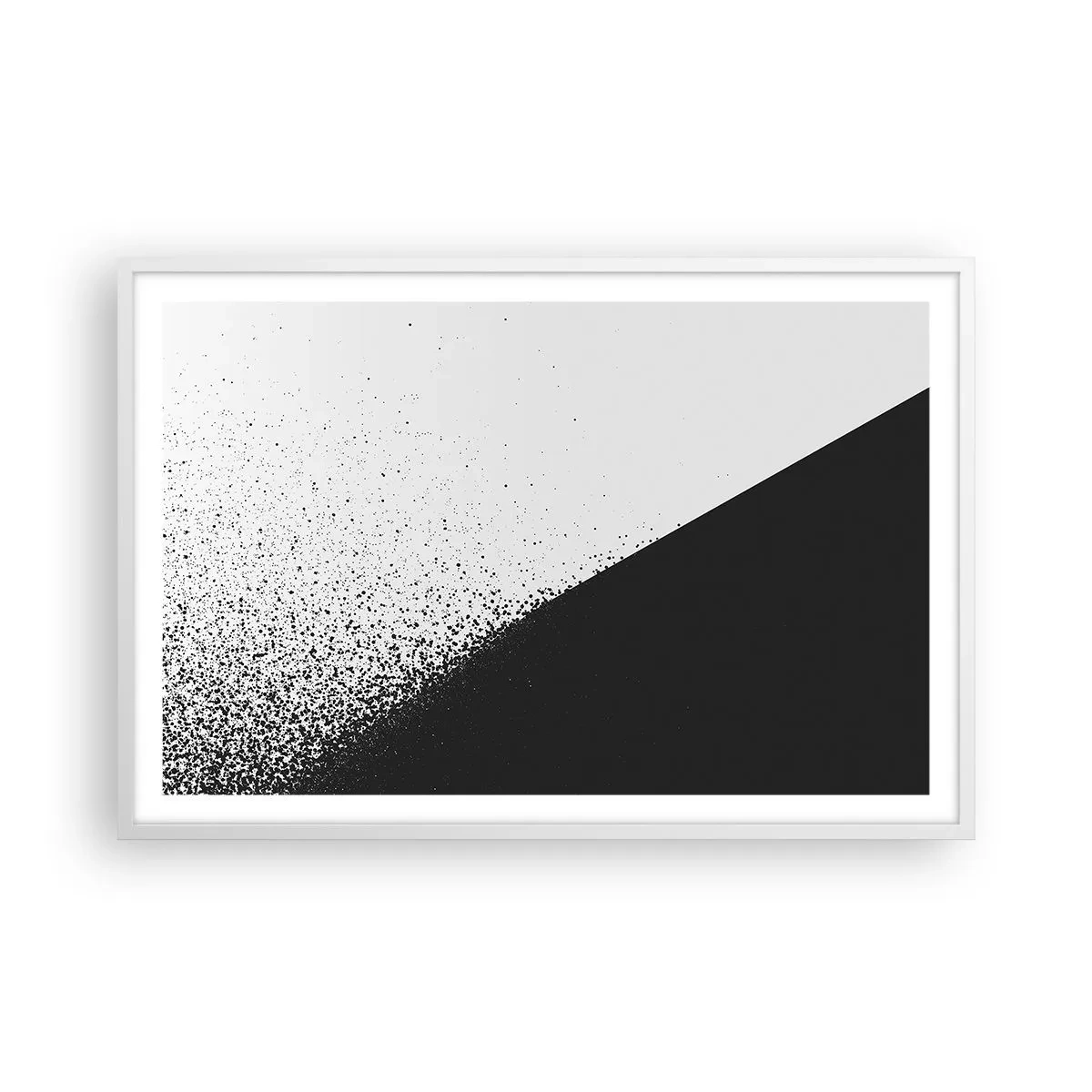 Poster în ramă albă - Din ce în ce mai repede, din ce în ce mai mult - 91x61 cm