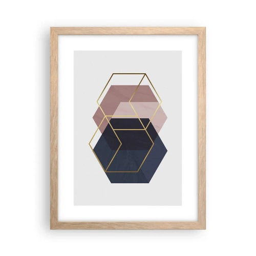 Poster în ramă de stejar deschis - Puterea simplității - 30x40 cm