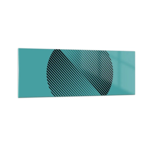 Tablou pe sticlă - Cercul - o variație geometrică - 140x50 cm