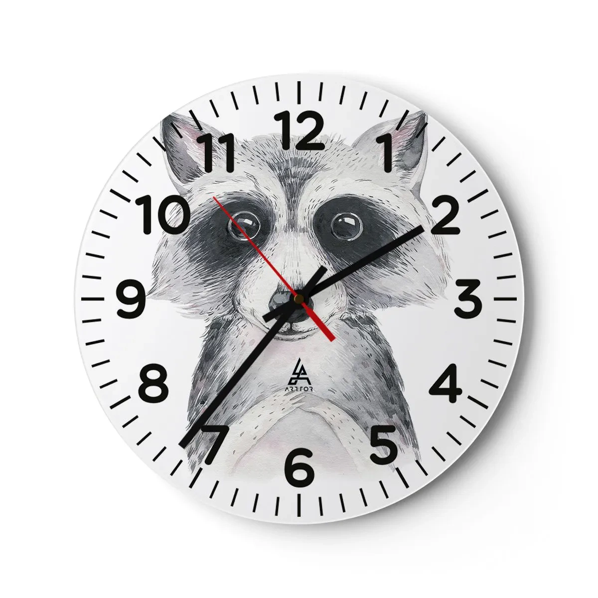 Ceas de perete - Ceas pe sticlă - Un moment pentru emoții - 40x40 cm