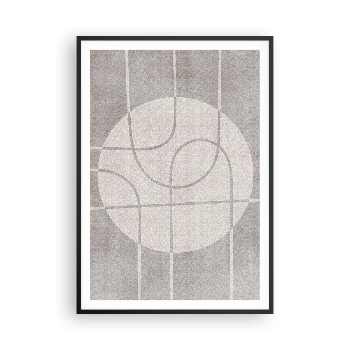 Poster în ramă neagră - Circular și drept înainte - 70x100 cm