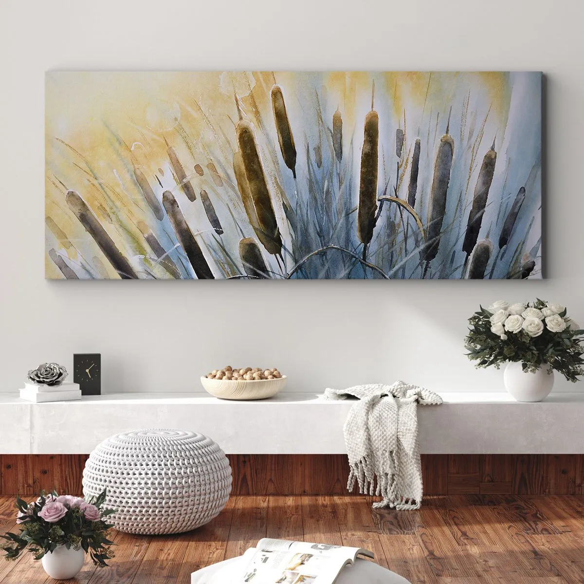 Tablou pe pânză - Răcoarea apei, căldura soarelui - 100x40 cm