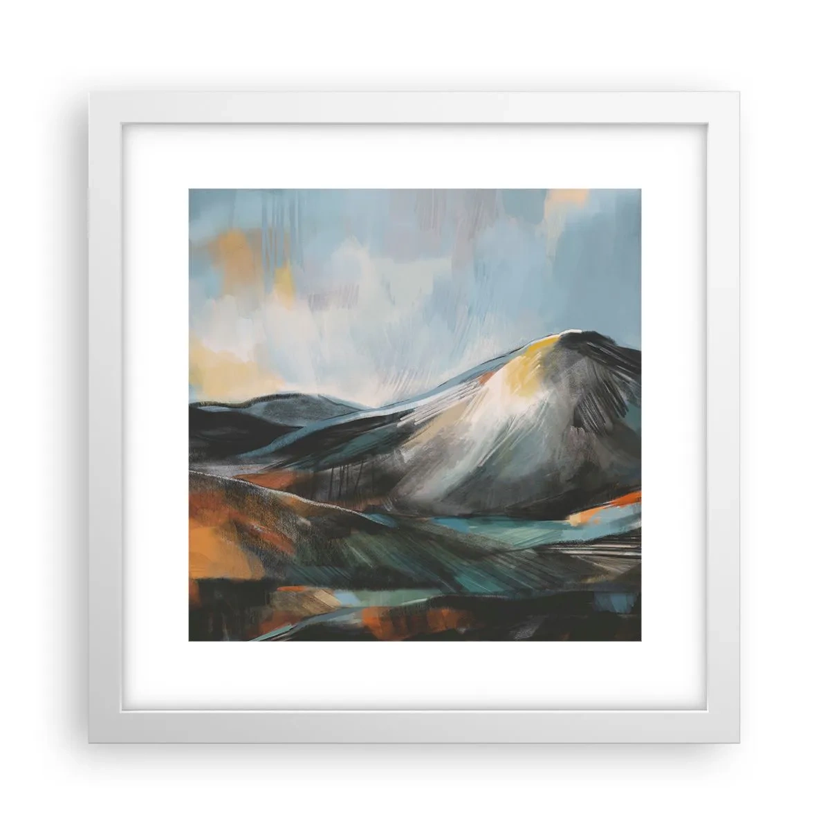 Poster în ramă albă - Dure și frumoase - 30x30 cm