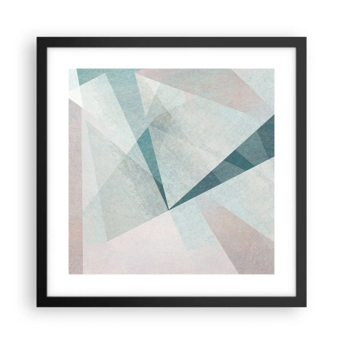 Poster în ramă neagră - Calm și totuși dinamic - 40x40 cm