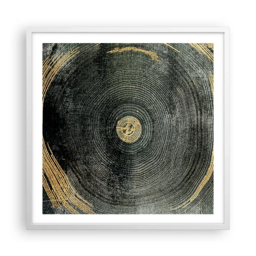 Poster în ramă albă - Schimbare și persistență - 60x60 cm