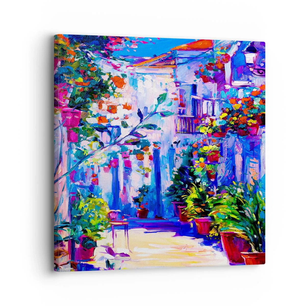 Tablou pe pânză - Impresie - străduță italiană - 30x30 cm