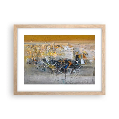 Poster în ramă de stejar deschis - Totul va fi bine - 40x30 cm