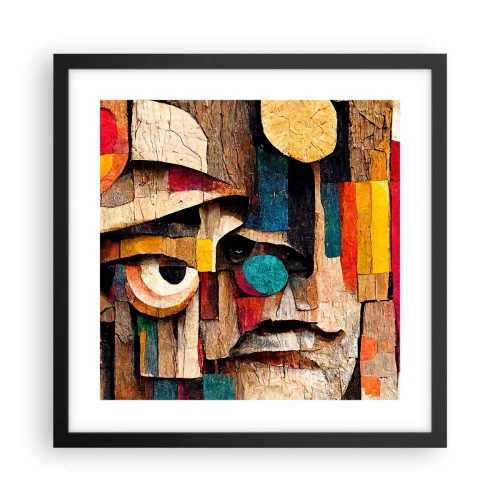 Poster în ramă neagră - Te văd... - 40x40 cm