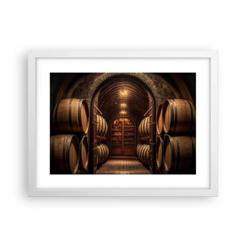 Poster în ramă albă - Beciul cu atmosferă - 40x30 cm