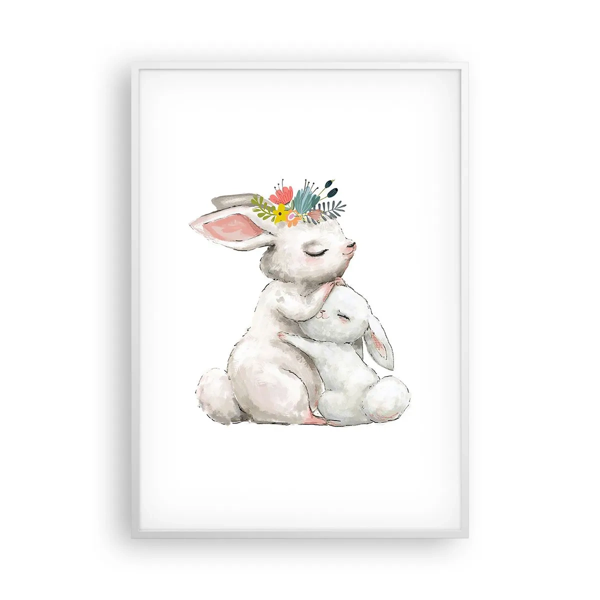 Poster în ramă albă - Ca la mama - 70x100 cm