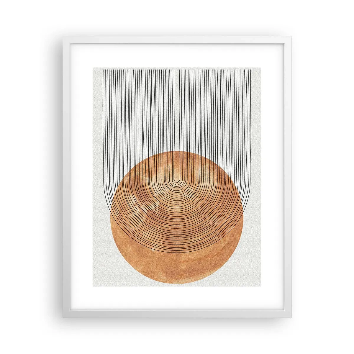 Poster în ramă albă - Compoziția solară - 40x50 cm