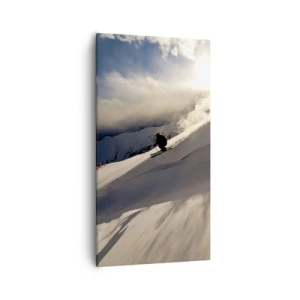 Tablou pe pânză - Provocarea munților - 55x100 cm